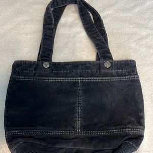 Vintage corduroy Aeropostale purse- slate blue